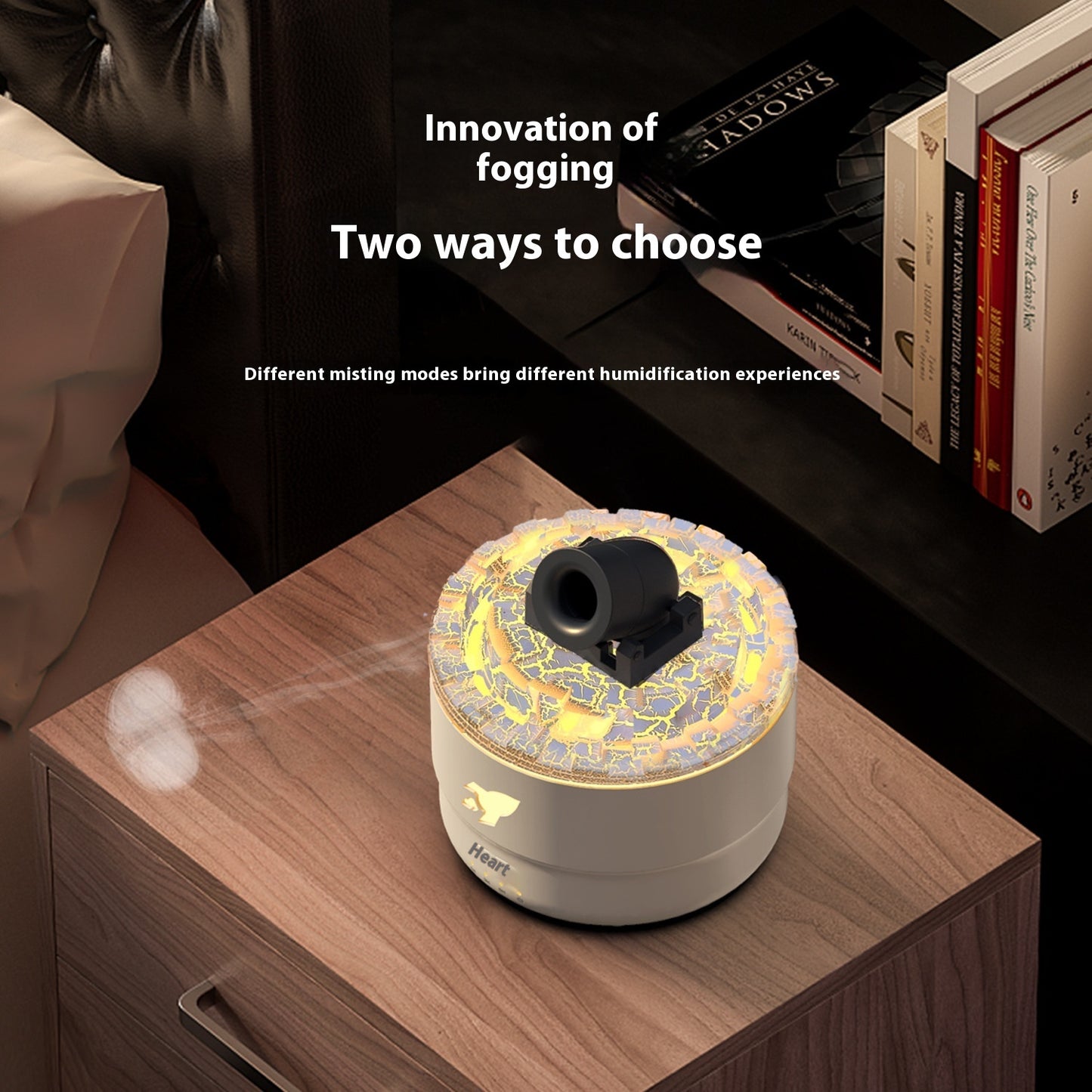FlameGlow Aroma Diffuser  – Cozy Light + Big Mist Humidifier